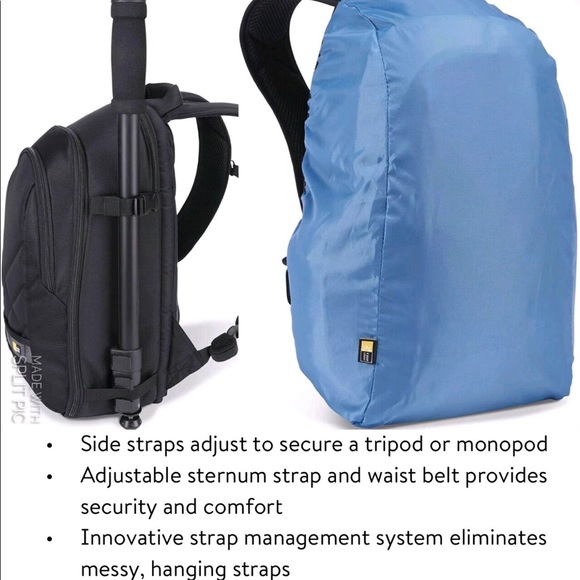 NEW CASE LOGIC Backpack Gray for DSLR Camera & iPad (CPL-108) - Picture 7 of 16